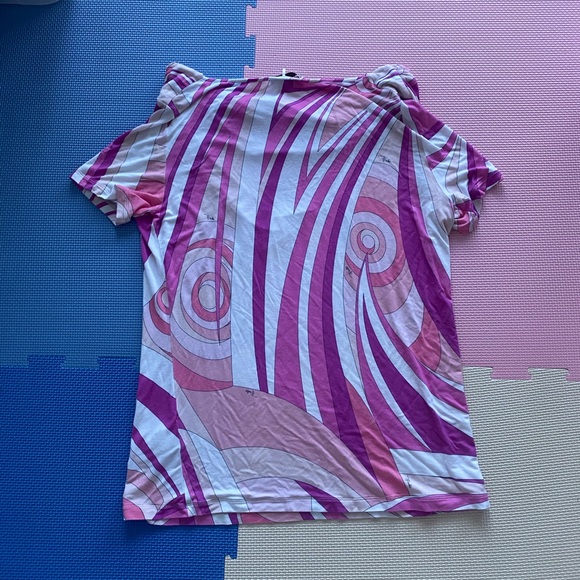 👛Emilio Pucci Vintage Pink 1990s Cowl Neck Blouse👛 - Picture 2 of 6